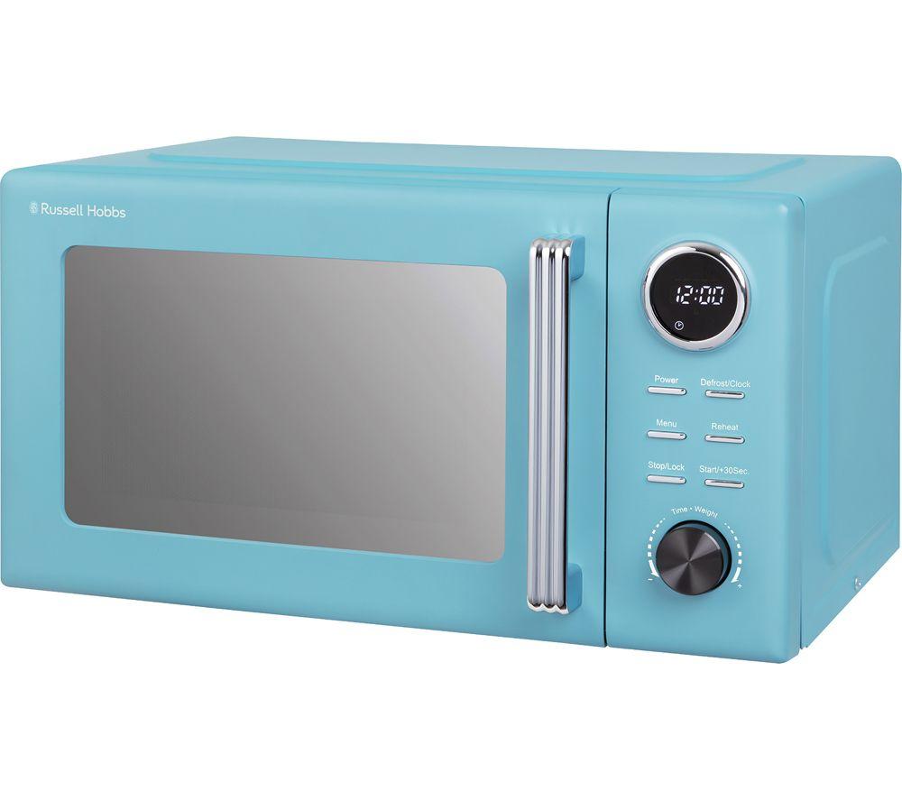 RUSSELL HOBBS Hanley RHMD838RB Solo Microwave - Retro Blue image number 3 of 12
