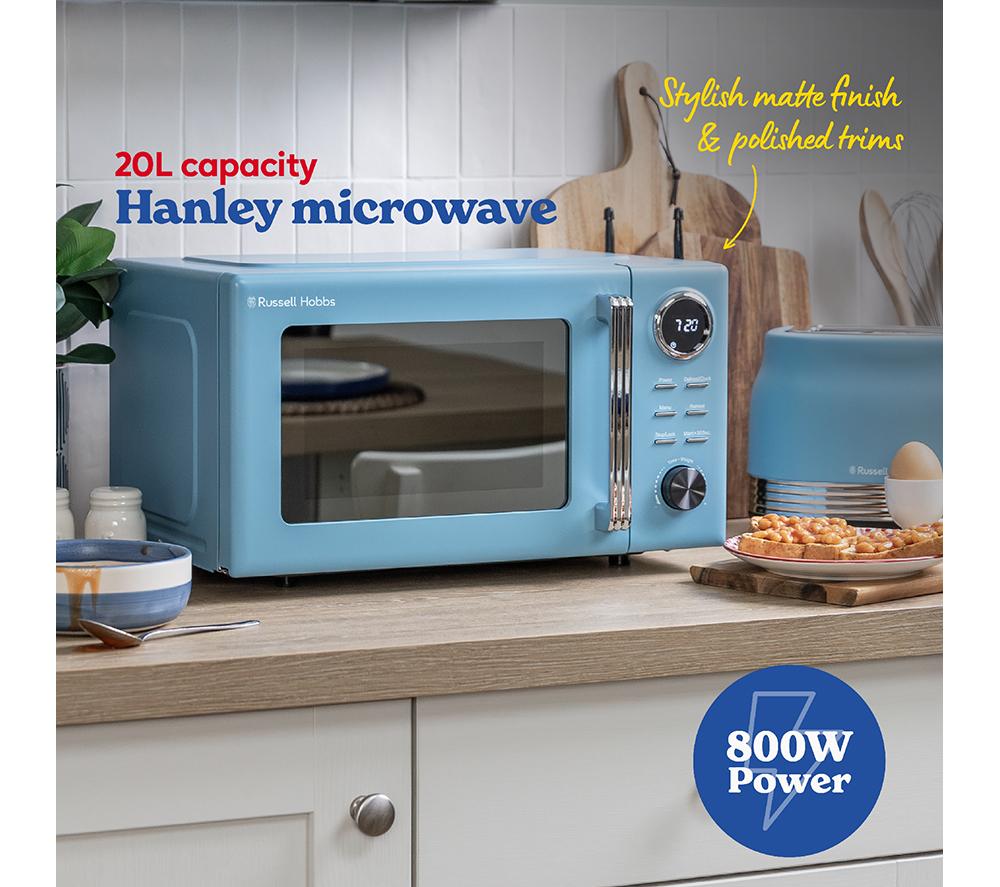 RUSSELL HOBBS Hanley RHMD838RB Solo Microwave - Retro Blue image number 4 of 12