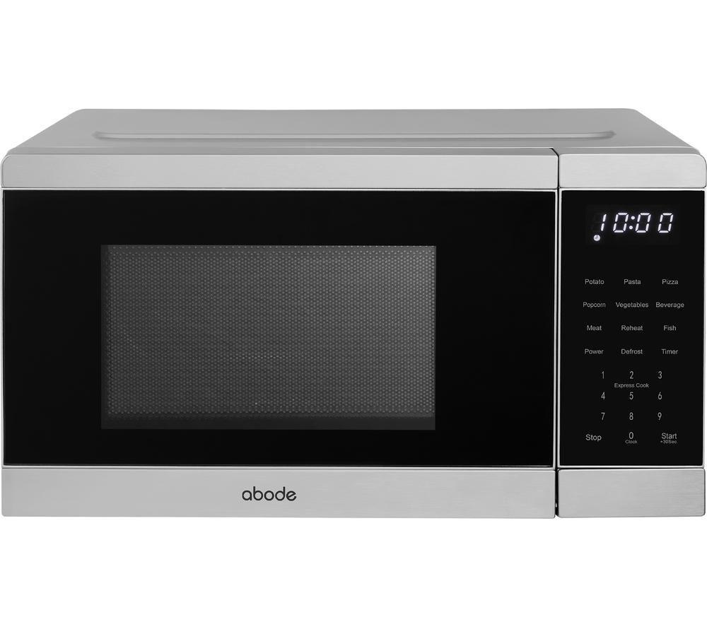 Abode AMT2008SS Compact Solo Microwave - Silver/Grey