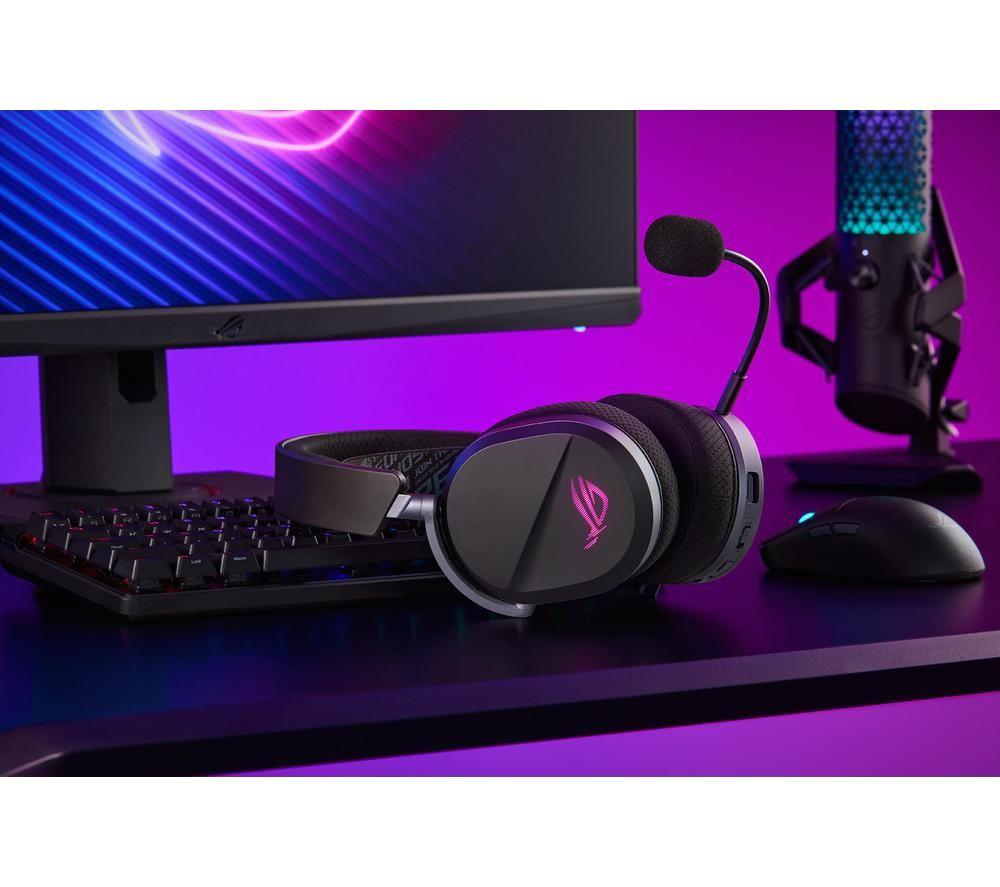 ASUS ROG Pelta Tri-mode Wireless Gaming Headset &ndash; Black image number 8 of 15