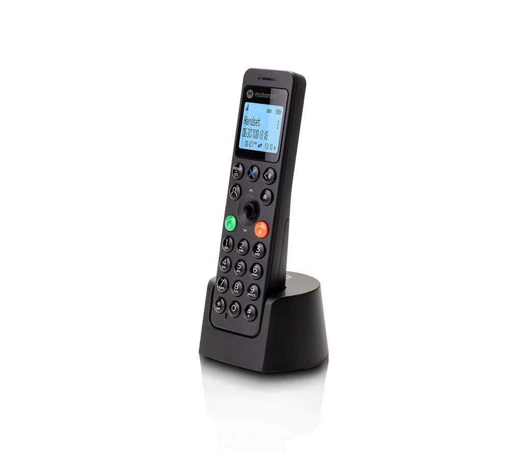 MOTOROLA DOT211 Cordless Phone - Twin Handsets, Black image number 2 of 12