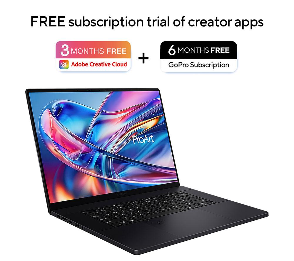 ASUS ProArt P16 Copilot+ PC OLED 16" Laptop - AMD Ryzen AI 9, 2TB SSD, Nano Black image number 2 of 12