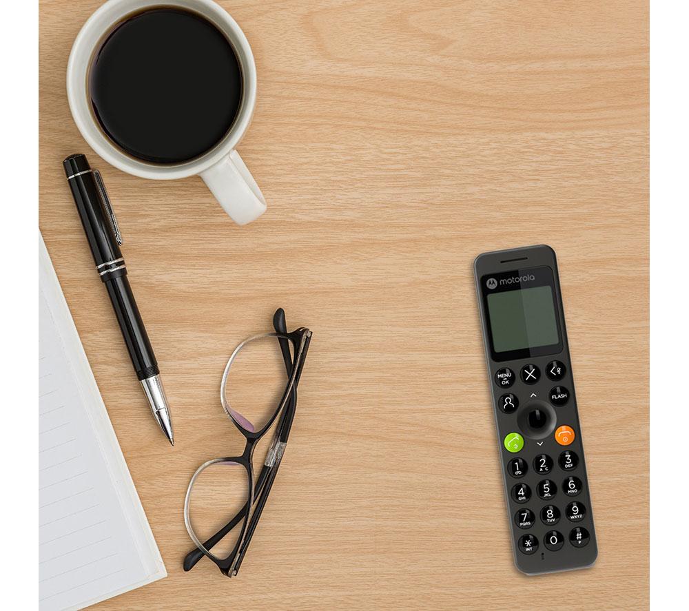 MOTOROLA DOT212 Cordless Phone - Twin Handset, Black image number 6 of 8