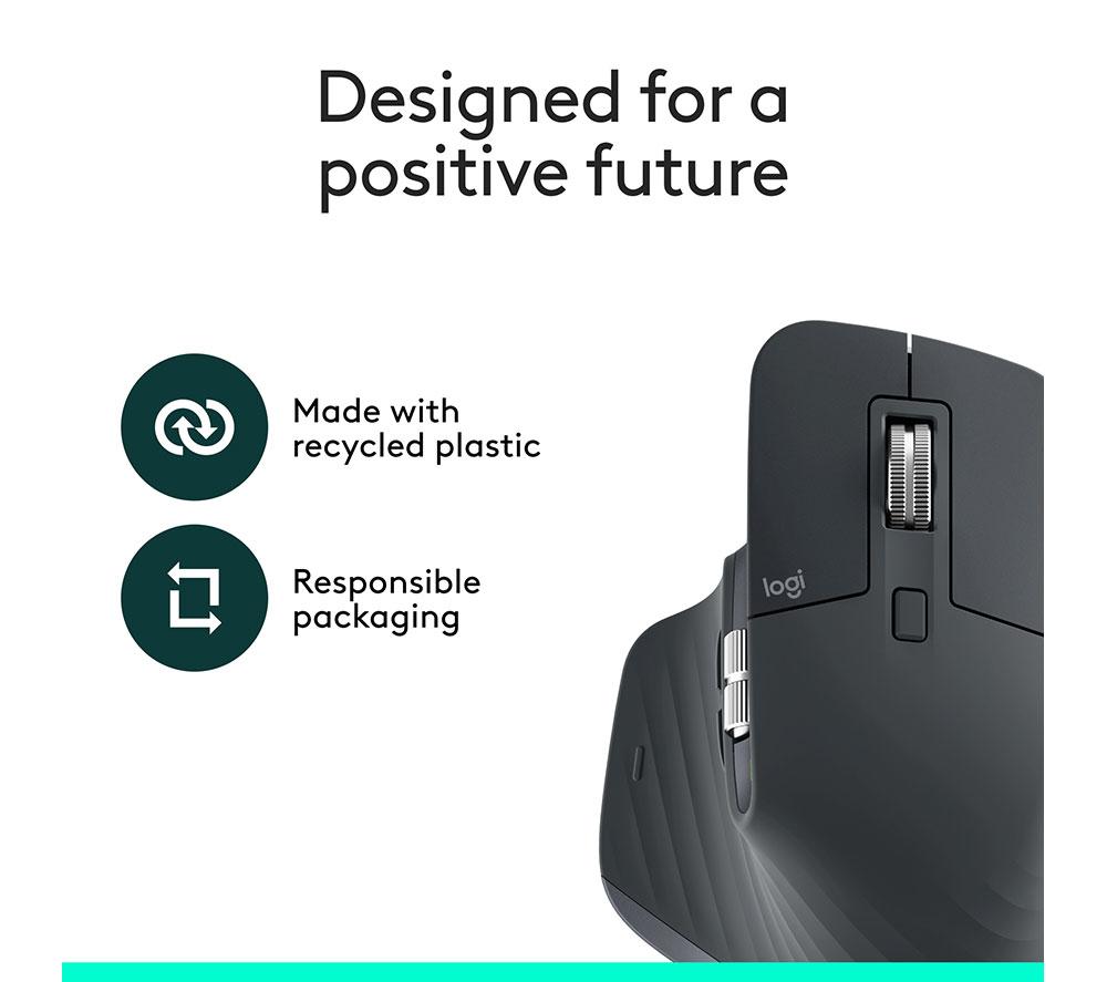 LOGITECH MX Master 3S Bluetooth Edition Wireless Darkfield Mouse image number 5 of 11