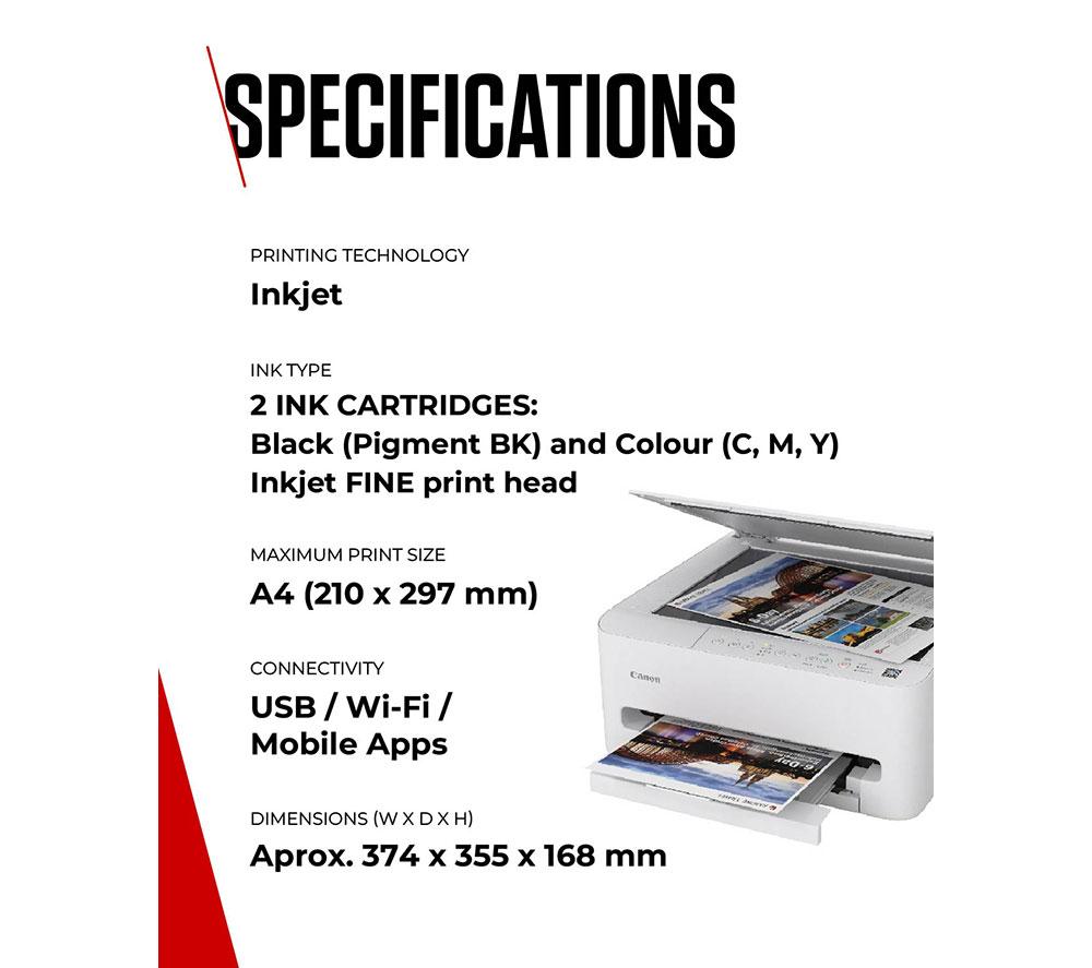 CANON PIXMA TS4150i All-in-One Wireless Inkjet Printer image number 6 of 7