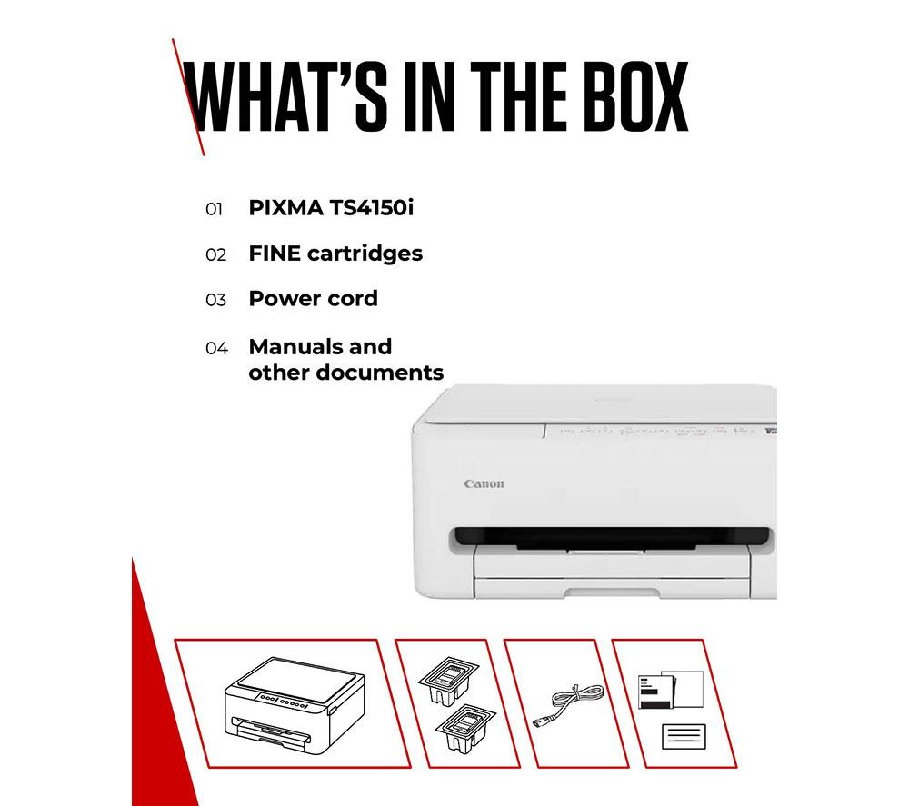 CANON PIXMA TS4150i All-in-One Wireless Inkjet Printer image number 7 of 7