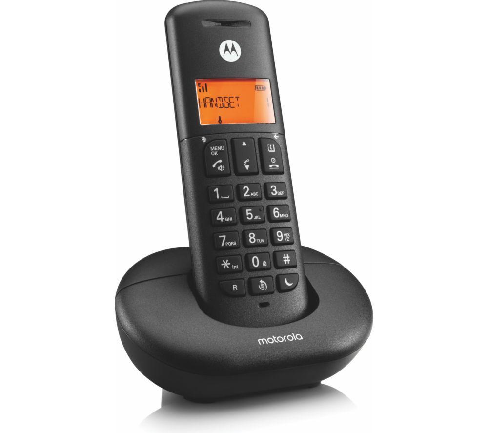MOTOROLA E201 Cordless Phone - Black image number 3 of 3