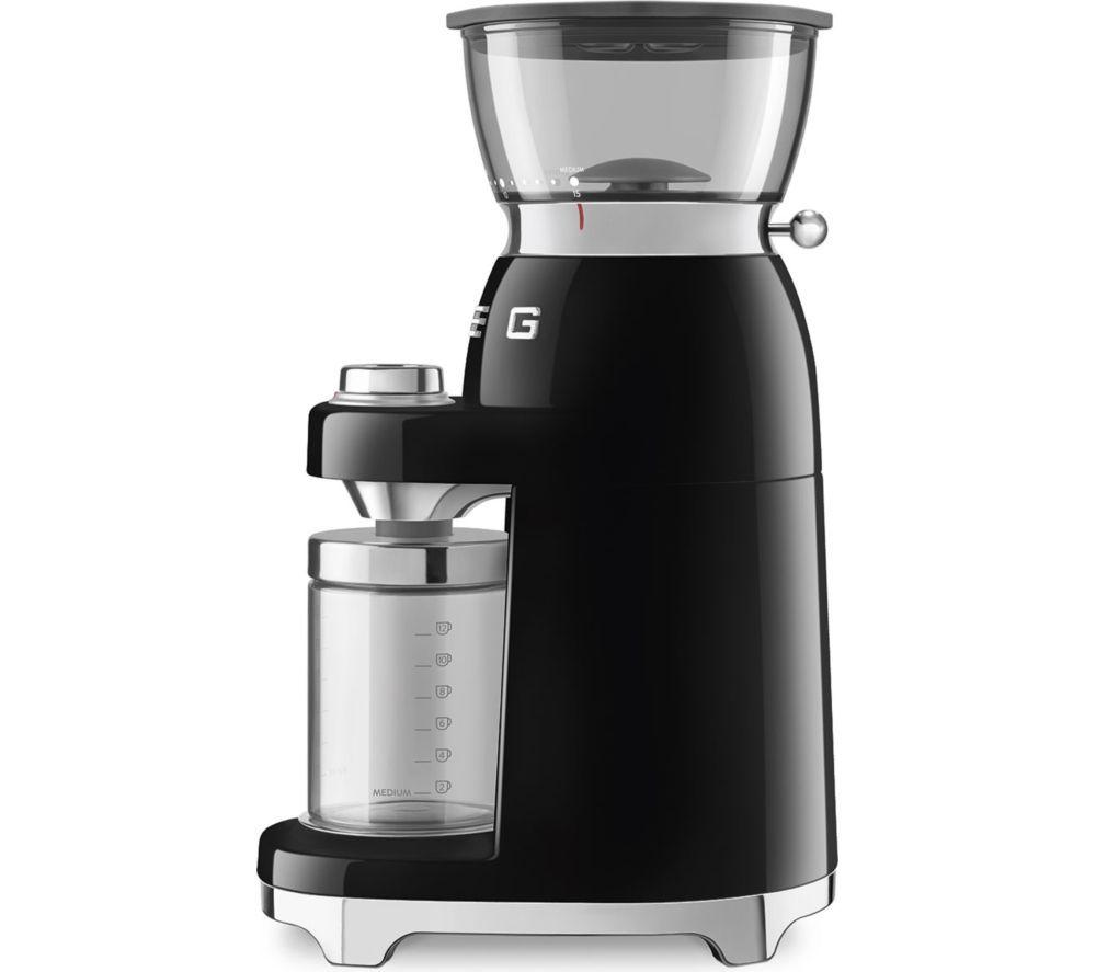 SMEG CGF03BLUK Electric Coffee Grinder - Black image number 2 of 8