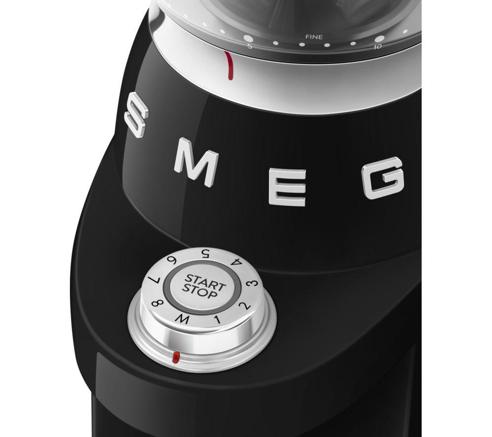 SMEG CGF03BLUK Electric Coffee Grinder - Black image number 6 of 8