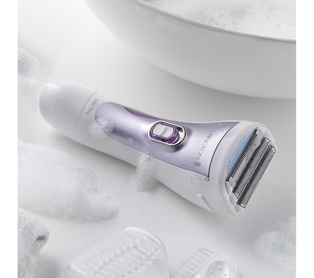 REMINGTON WDF4840 Cordless Wet & Dry Foil Lady Shaver &ndash; White & Purple image number 2 of 8