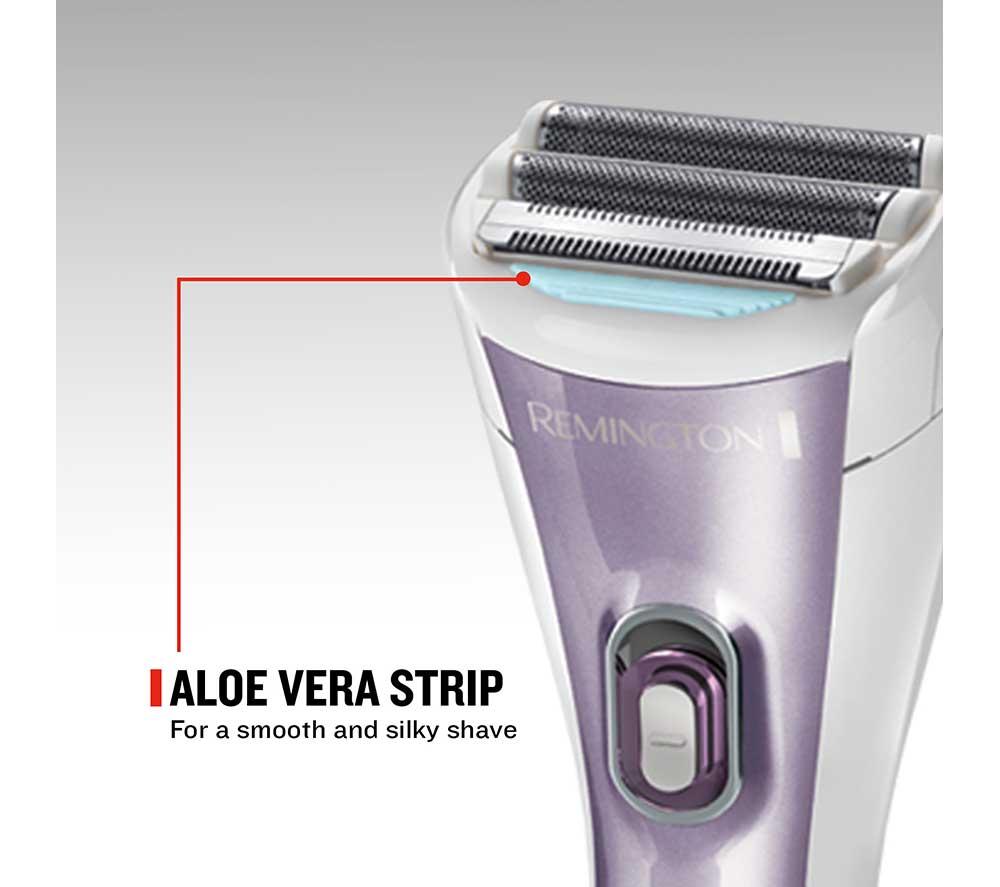 REMINGTON WDF4840 Cordless Wet & Dry Foil Lady Shaver &ndash; White & Purple image number 6 of 8