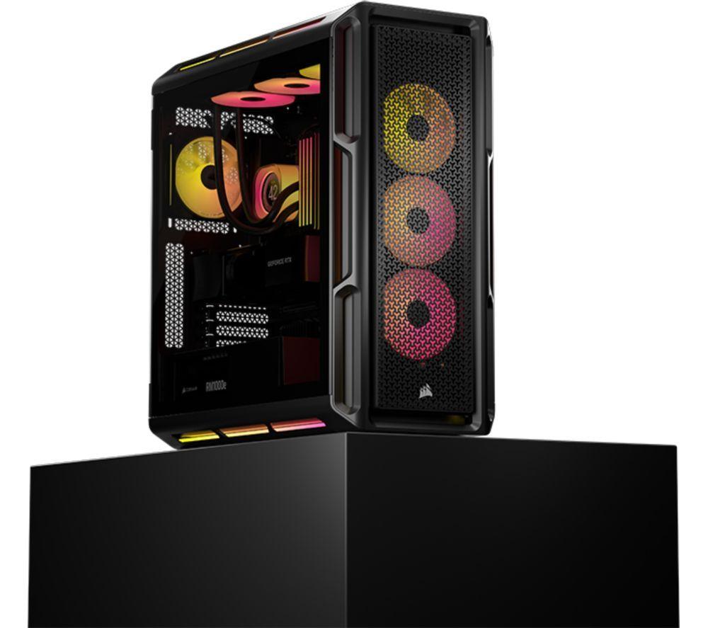 CORSAIR iCUE LINK 5000T LX RGB ATX Mid-Tower PC Case - Black image number 11 of 12