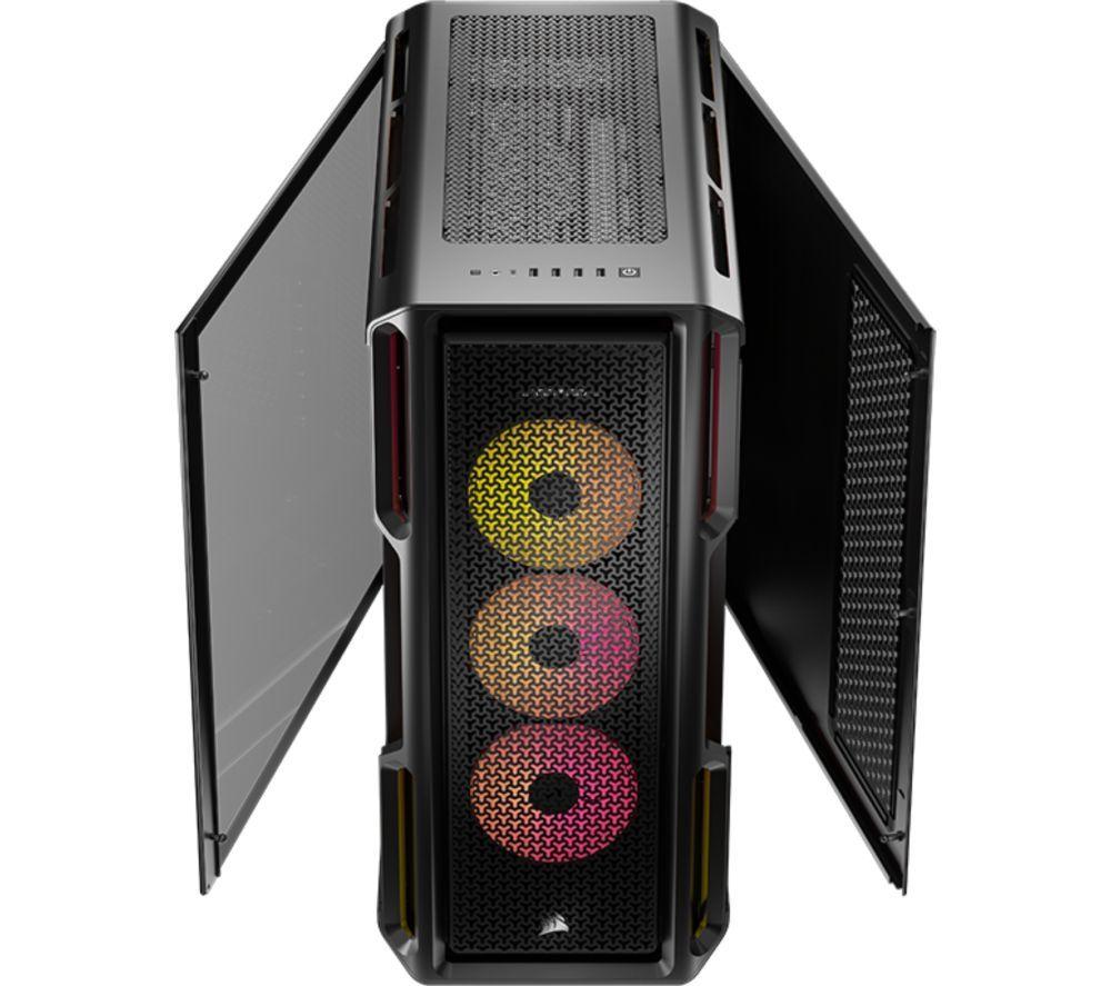 CORSAIR iCUE LINK 5000T LX RGB ATX Mid-Tower PC Case - Black image number 12 of 12