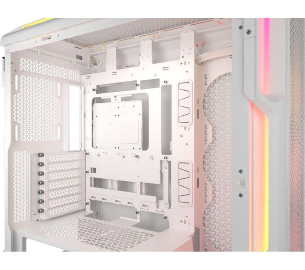 CORSAIR iCUE LINK 5000T LX RGB ATX Mid-Tower PC Case - White image number 2 of 7