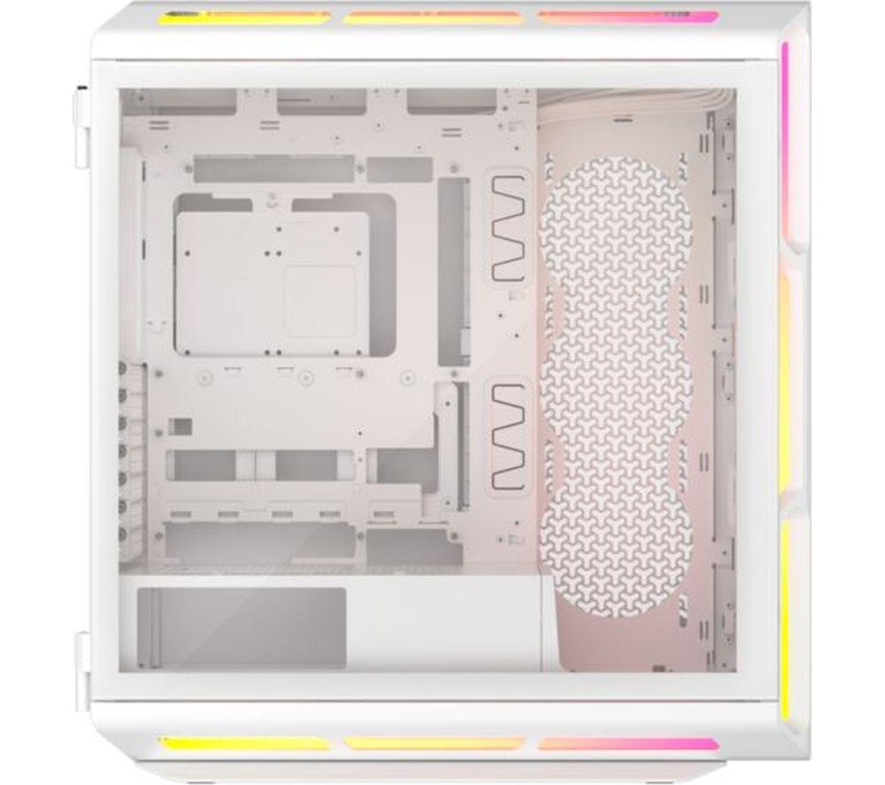 CORSAIR iCUE LINK 5000T LX RGB ATX Mid-Tower PC Case - White image number 4 of 7