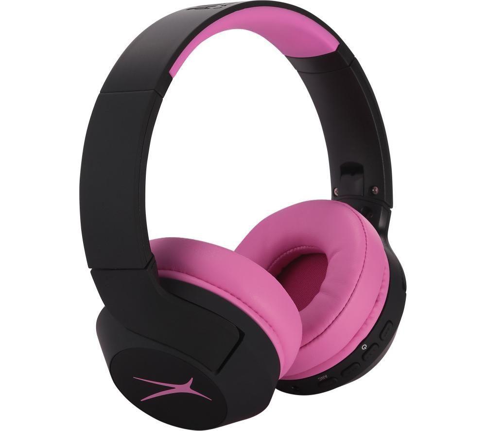 ALTEC LANSING Kid Safe MZX4500 Wireless Bluetooth Headphones - Blackout Pop Pink image number 5 of 6