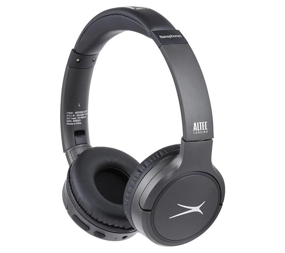 ALTEC LANSING NanoPhones Wireless Bluetooth Headphones - Charcoal grey