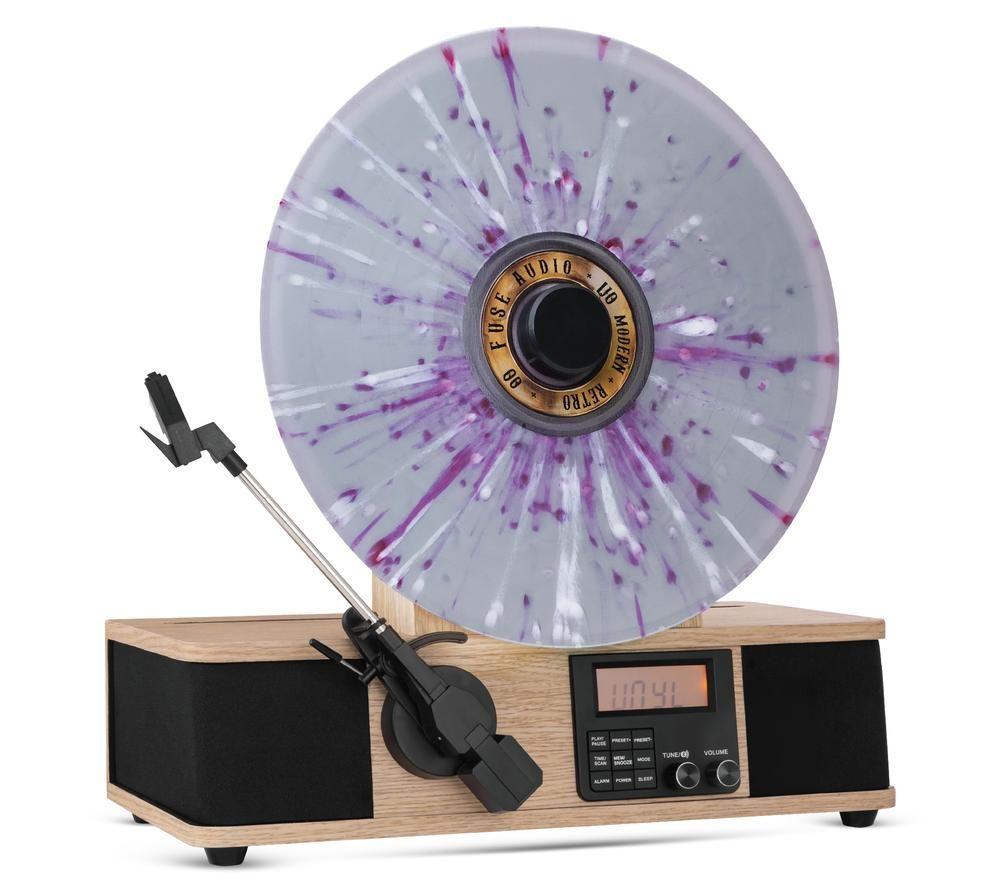 FUSE Wrap Vertical Belt Drive Bluetooth Turntable - Brown & Black image number 2 of 8