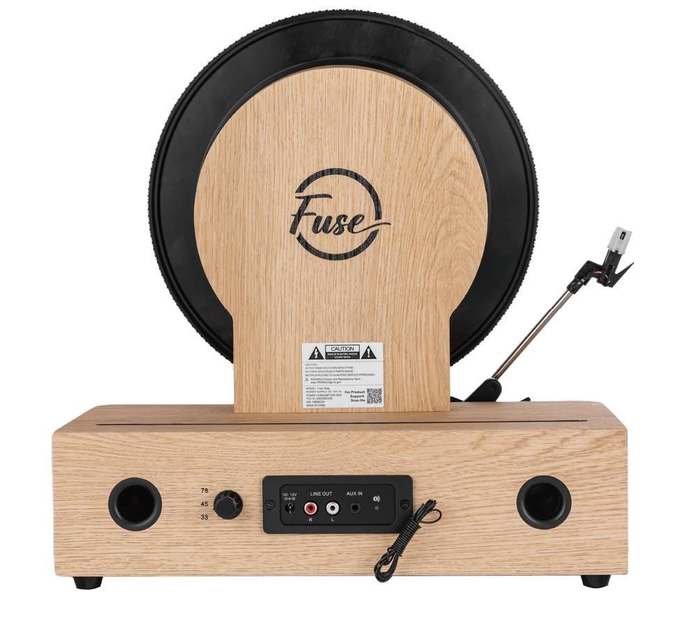 FUSE Wrap Vertical Belt Drive Bluetooth Turntable - Brown & Black image number 3 of 8