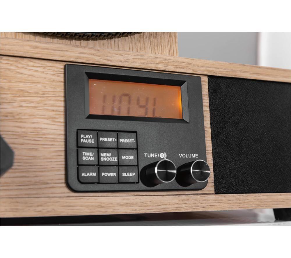FUSE Wrap Vertical Belt Drive Bluetooth Turntable - Brown & Black image number 4 of 8
