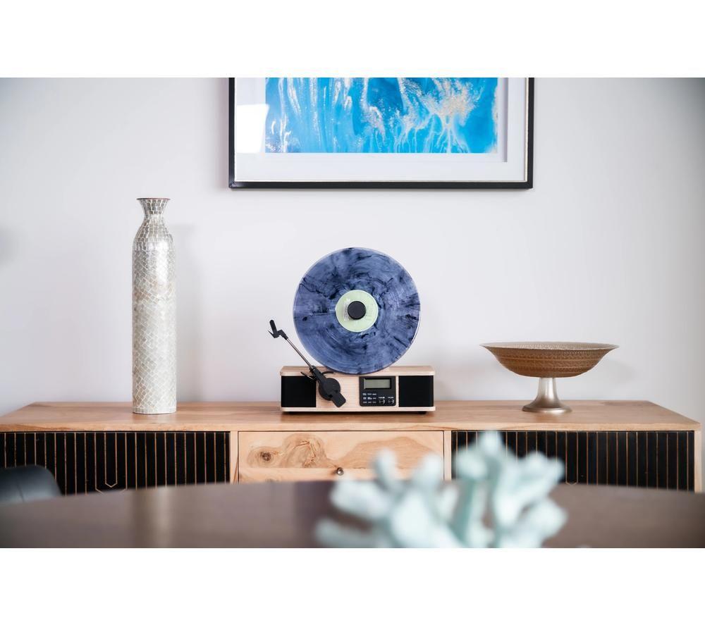 FUSE Wrap Vertical Belt Drive Bluetooth Turntable - Brown & Black image number 5 of 8