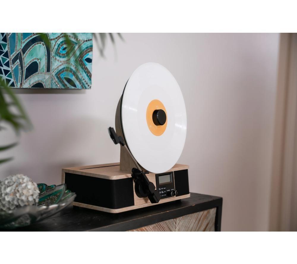 FUSE Wrap Vertical Belt Drive Bluetooth Turntable - Brown & Black image number 7 of 8