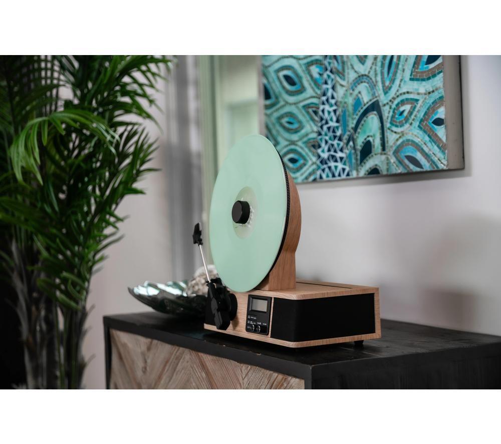 FUSE Wrap Vertical Belt Drive Bluetooth Turntable - Brown & Black image number 8 of 8