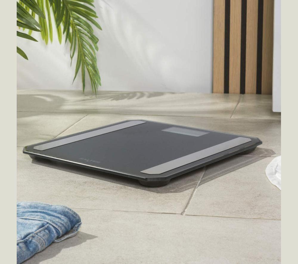 SALTER SA00674BCFEU12 Glass Analyser Bathroom Scale - Matte Black image number 6 of 7