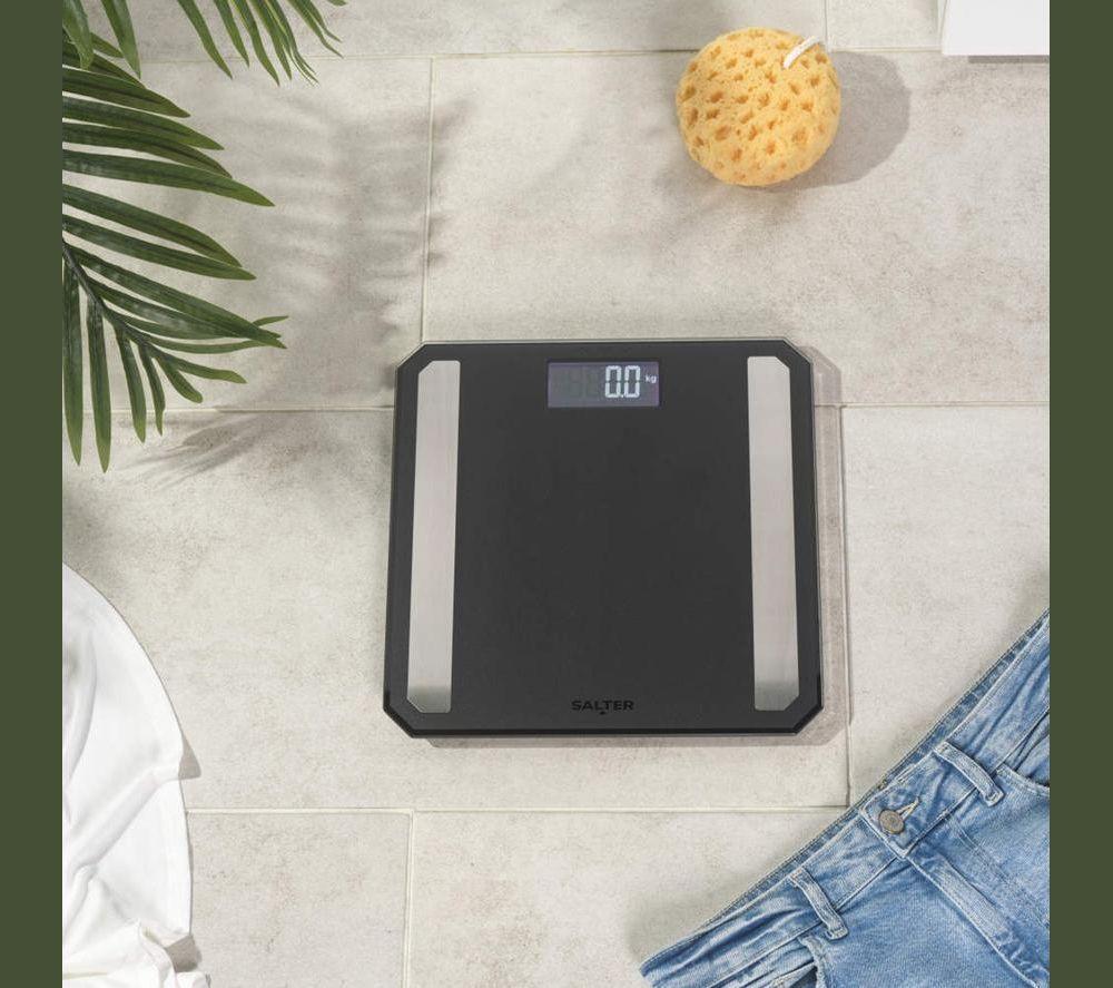 SALTER SA00674BCFEU12 Glass Analyser Bathroom Scale - Matte Black image number 7 of 7