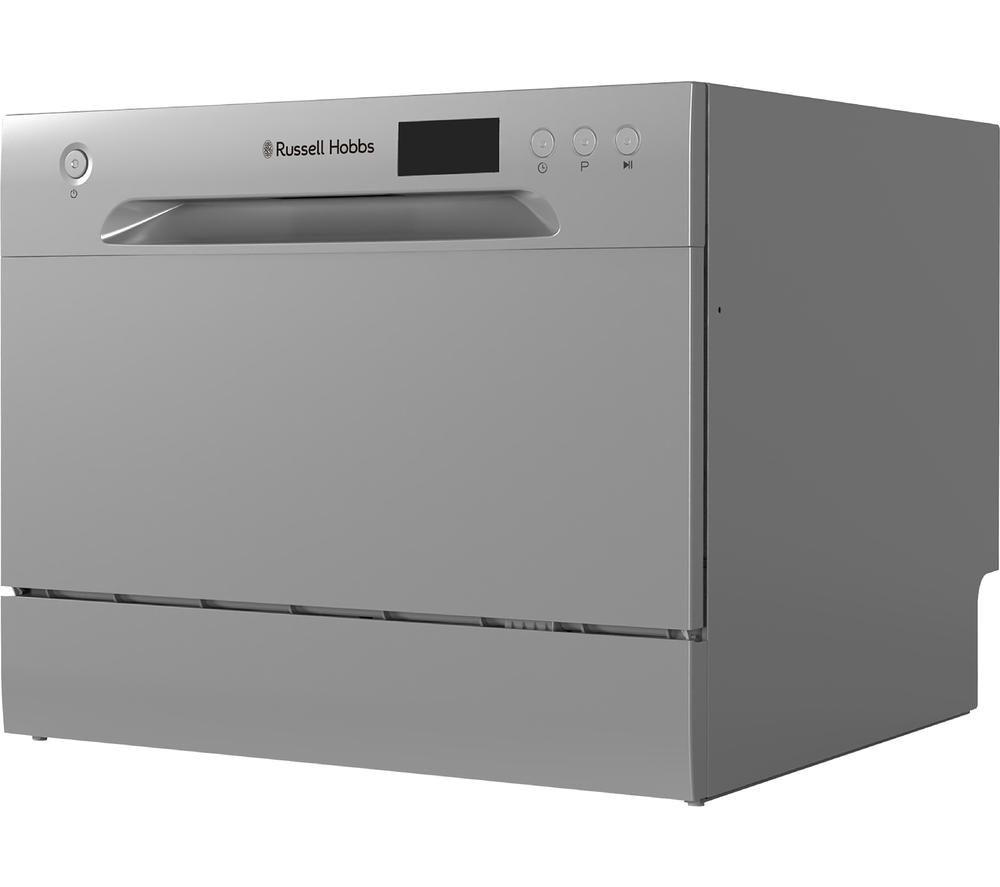 RUSSELL HOBBS RH6TTDW0D1S Table Top Dishwasher - Silver image number 2 of 3