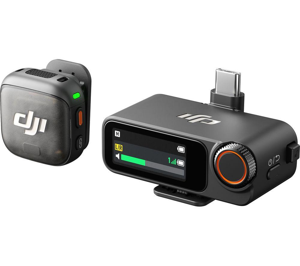 Buy DJI Mic 3 (1 TX + 1 RX) Wireless Microphone Kit - Black | Currys
