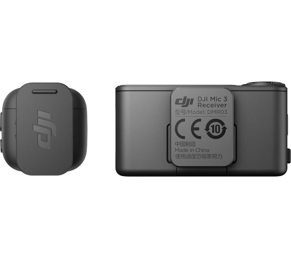 Buy DJI Mic 3 (1 TX + 1 RX) Wireless Microphone Kit - Black | Currys