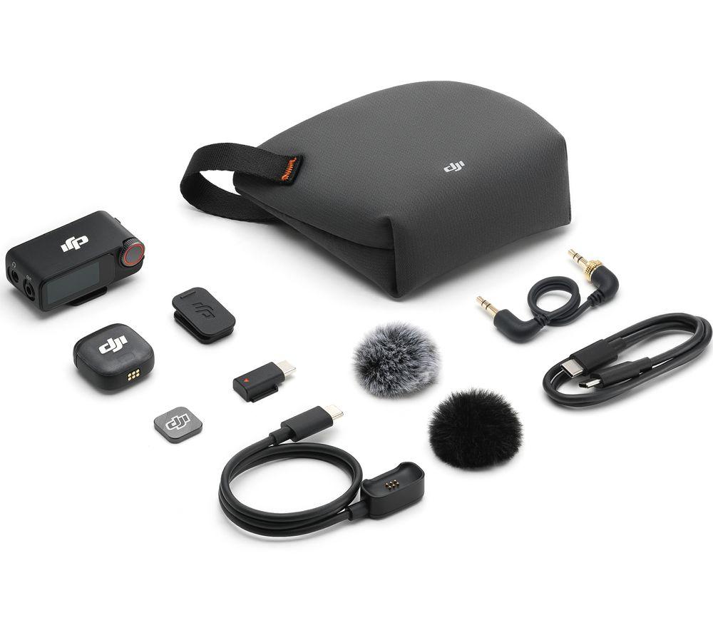 Buy DJI Mic 3 (1 TX + 1 RX) Wireless Microphone Kit - Black | Currys