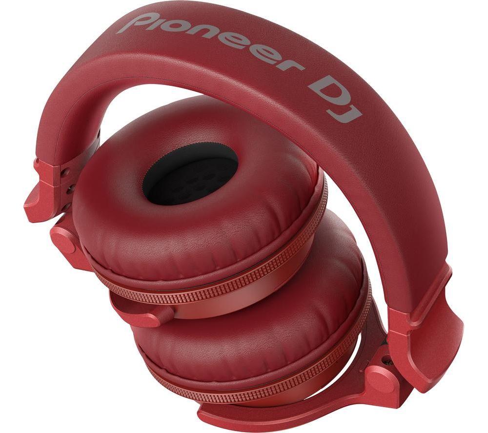 PIONEER DJ HDJ-CUE1BT-R Wireless Bluetooth Headphones - Red image number 5 of 5