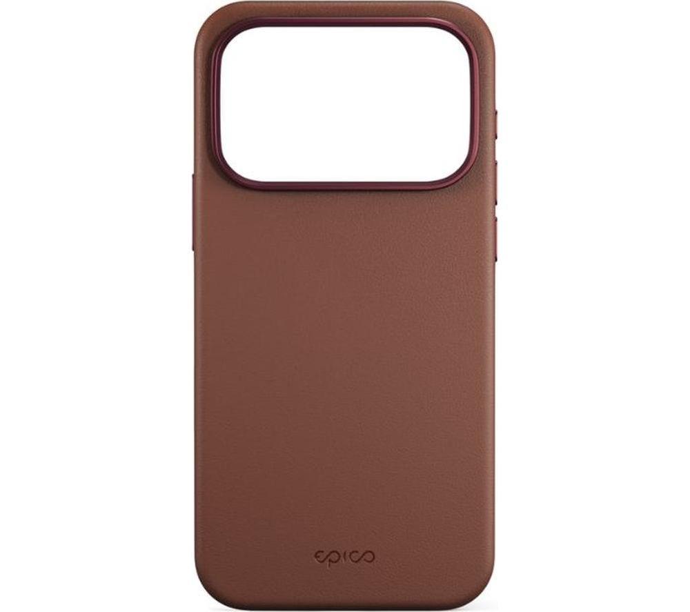 Epico Pro Mag Iphone 17 Pro Max Genuine Leather Case - Brown, Brown