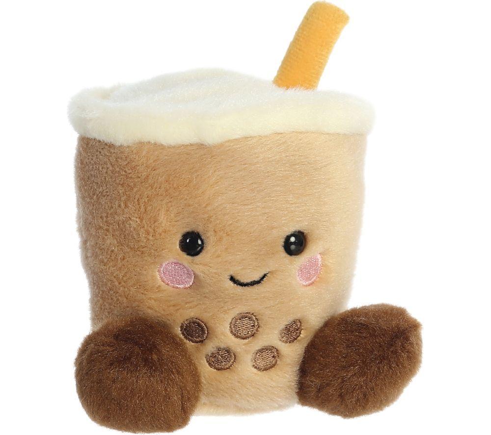 PALM PALS Milky Boba Tea Soft Toy - Brown image number 2 of 3