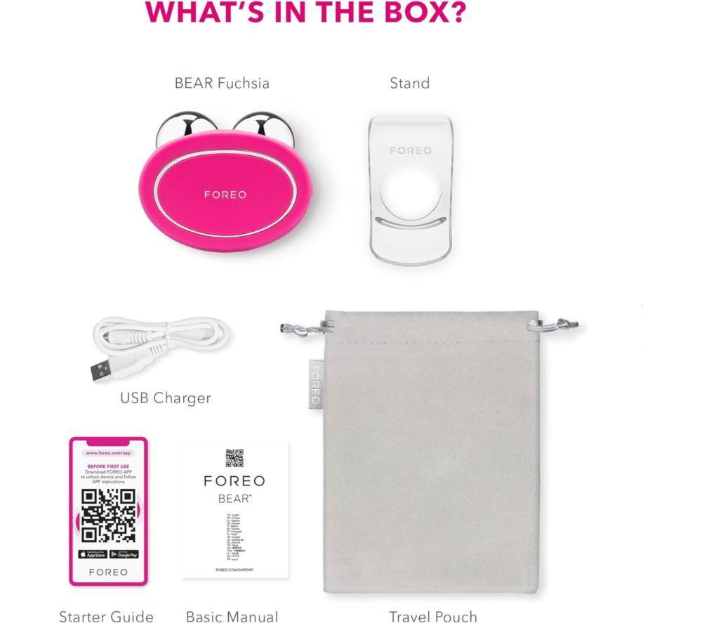 FOREO Bear Microcurrent Toning Device - Fuchsia image number 4 of 5