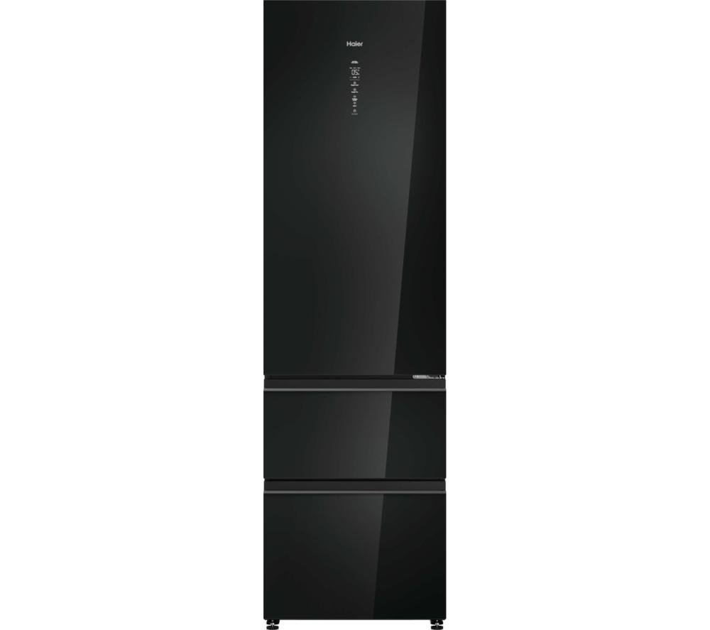 HAIER 3D Combi Series 7 HTW7620DNGB 60/40 Fridge Freezer – Black, Black