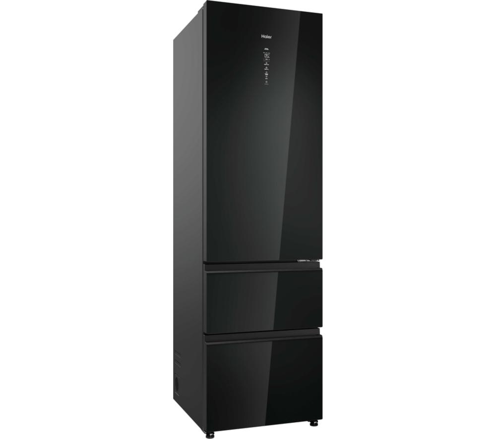 HAIER 3D 60 Series 7 No Frost HTW7620DNGB Smart Fridge Freezer - Obsidian Black Glass image number 3 of 18