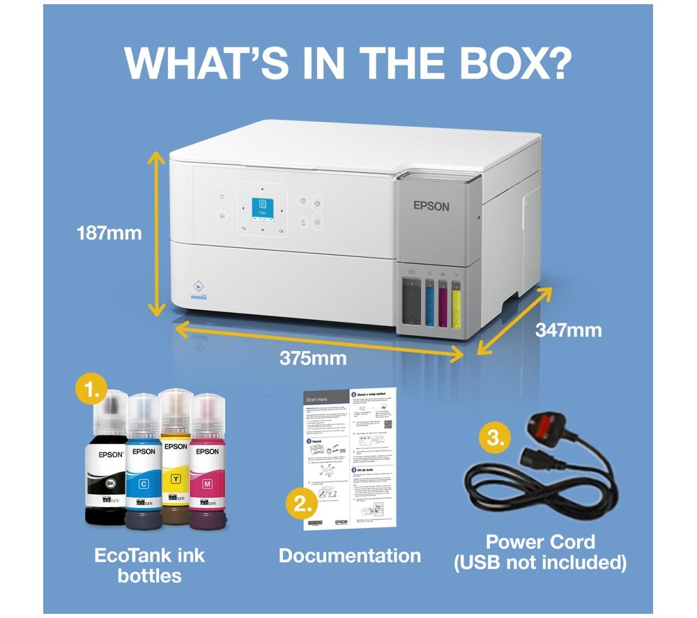 EPSON EcoTank ET-2956 All-in-One Wireless Inkjet Printer image number 7 of 14