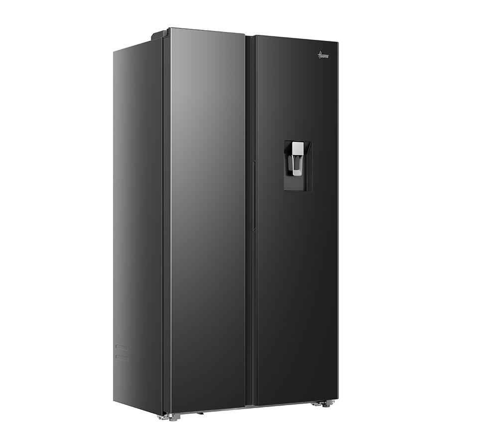 HOOVER HONSQ2T918EWBK SBS WD American-Style Fridge Freezer - Black image number 2 of 9