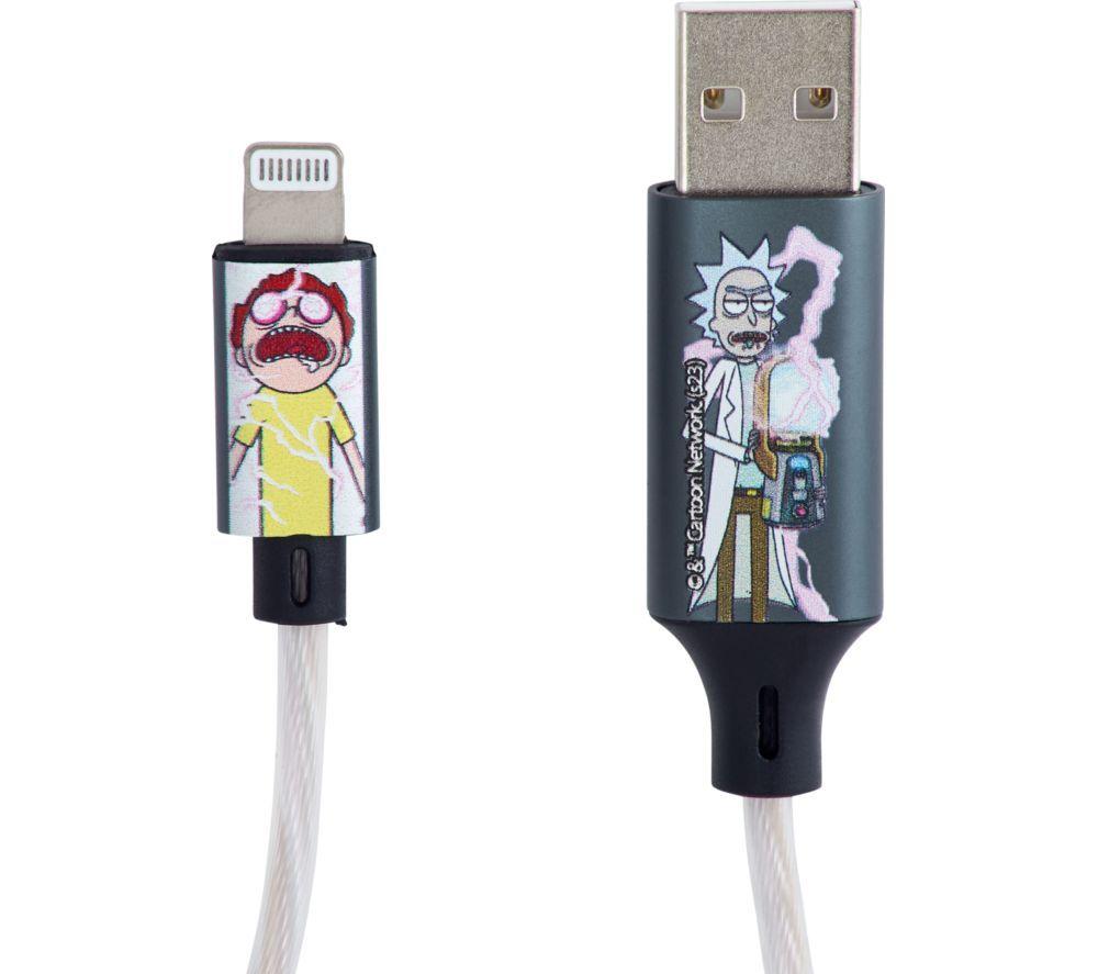 LAZERBUILT Rick & Morty Light-up USB Type-C to USB Cable - 1.2 m