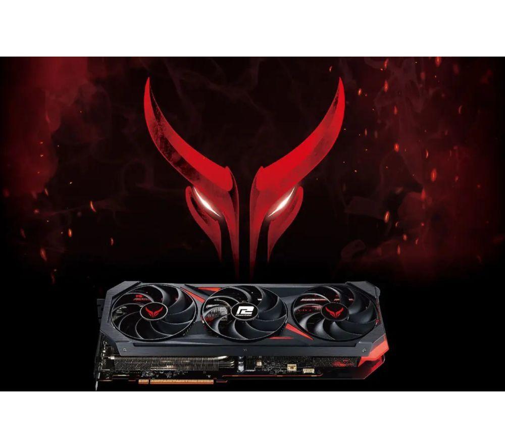 POWERCOLOR Radeon RX 7800 XT 16 GB Red Devil Graphics Card & Devil Skin Bundle image number 2 of 3