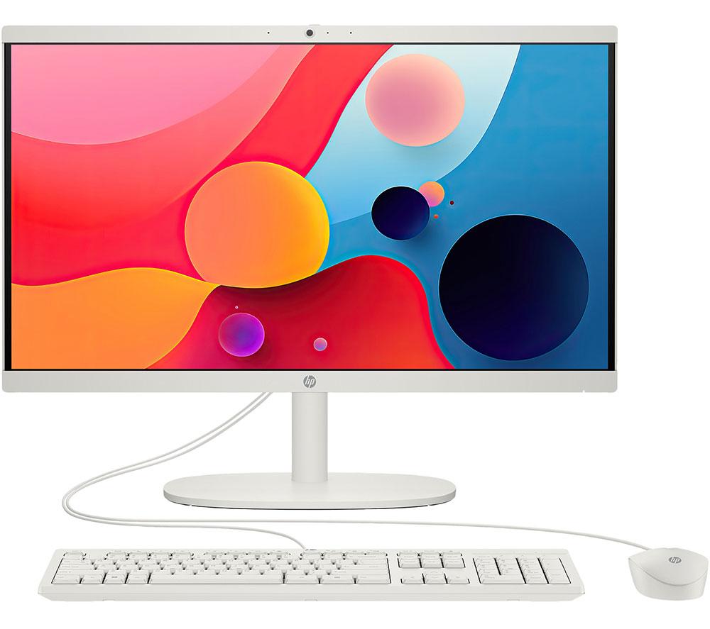 HP 22-dg0015na 21.5" All-in-One PC - Intel N100, 128 GB UFS, Black