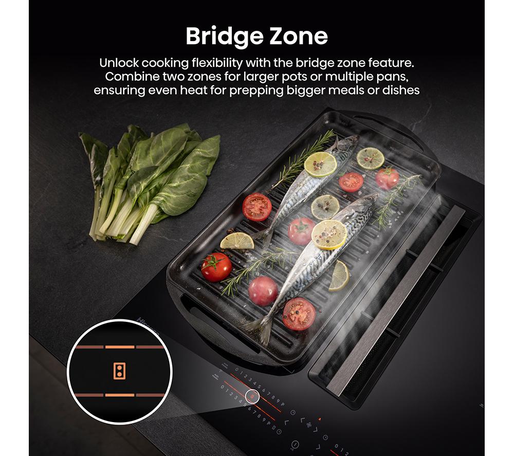 HISENSE Hi6 HEH8432BSCWF 83 cm Vented Induction Hob with Bridge Zone - Black image number 8 of 27