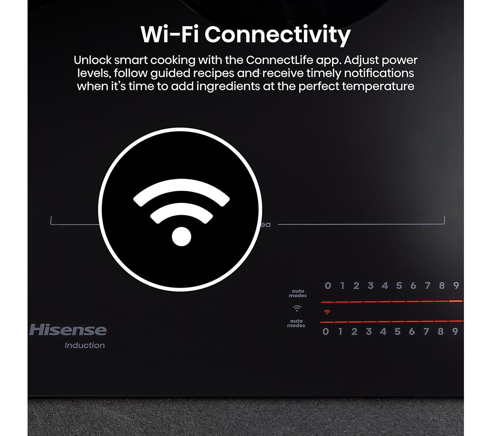 HISENSE Hi6 HEH8432BSCWF 83 cm Vented Induction Hob with Bridge Zone - Black image number 16 of 27
