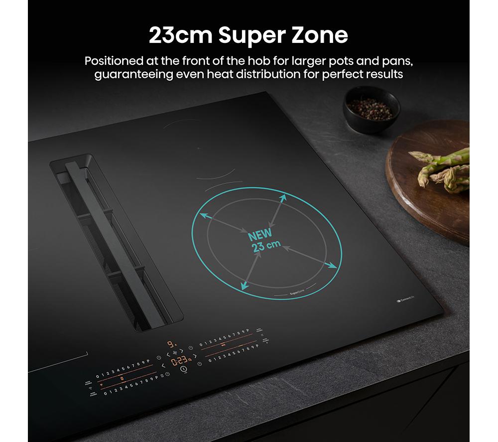 HISENSE Hi6 HEH8432BSCWF 83 cm Vented Induction Hob with Bridge Zone - Black image number 19 of 27