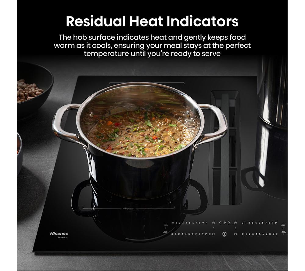 HISENSE Hi6 HEH8432BSCWF 83 cm Vented Induction Hob with Bridge Zone - Black image number 22 of 27