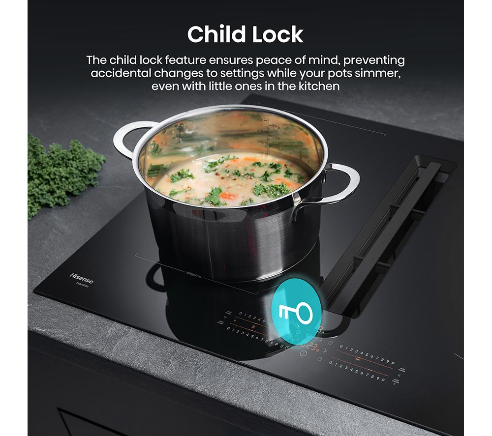 HISENSE Hi6 HEH8432BSCWF 83 cm Vented Induction Hob with Bridge Zone - Black image number 24 of 27