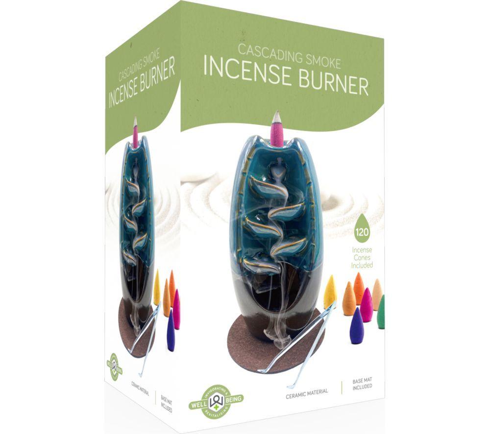 WELL BEING Cascading Smoke Incense Burner - Blue image number 5 of 5